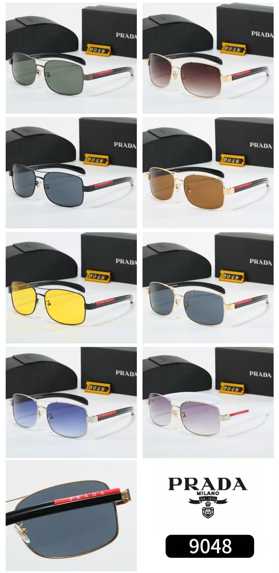 8-color fashionable framed UV-protective sunglasses