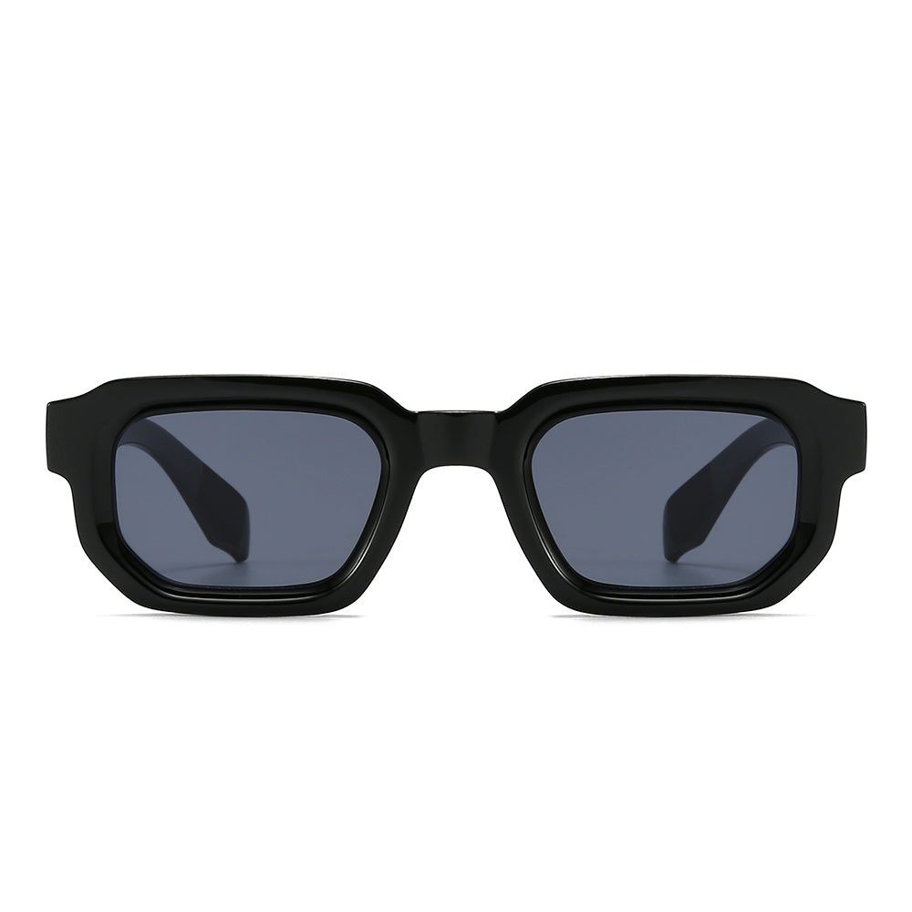 Dollger Acetate Rectangle Full-Rim Tinted Sunglasses