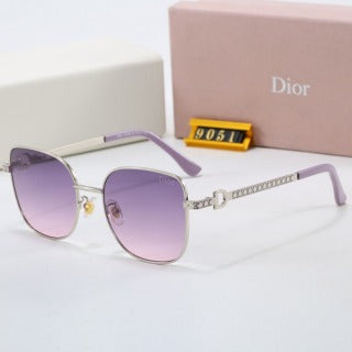 Classic Gradient Two-Tone Metal Sunglasses