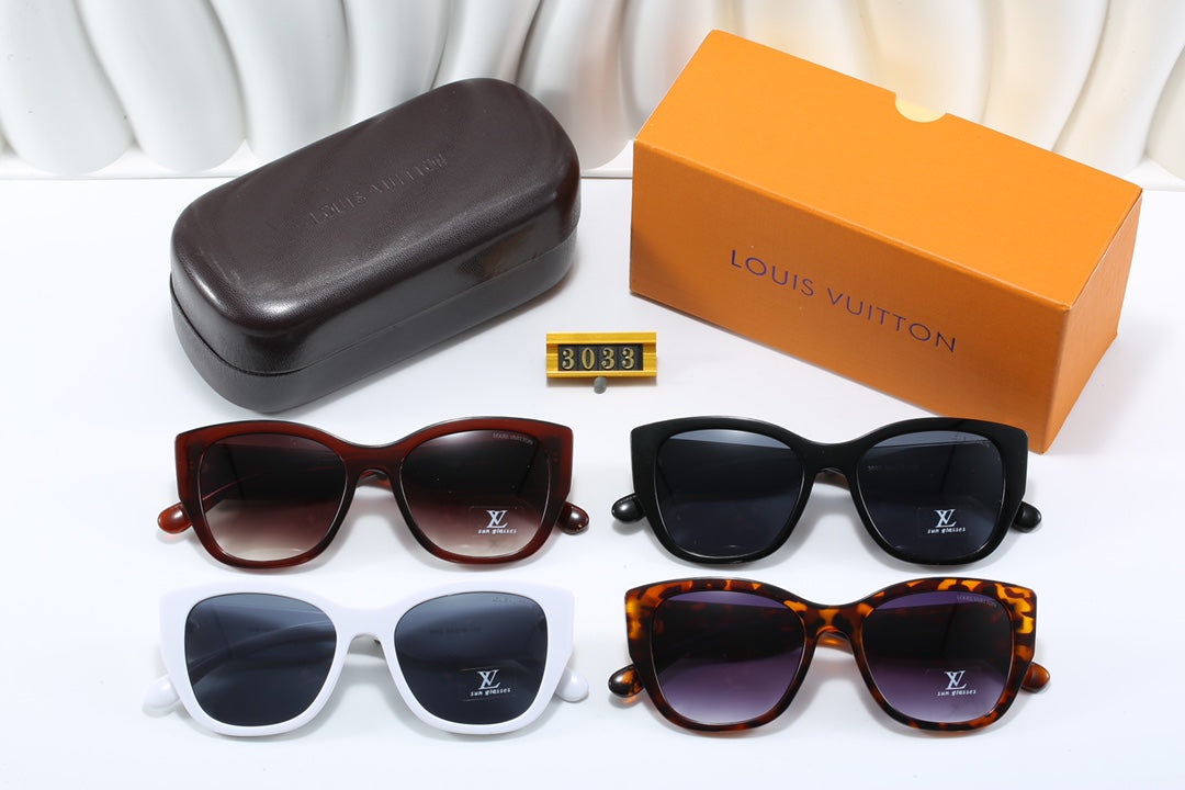 4 Color Trendy Sunglasses 3033