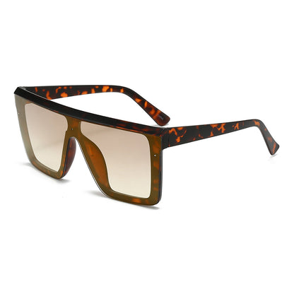 Dollger Black Rectangle Aviator Sunglasses