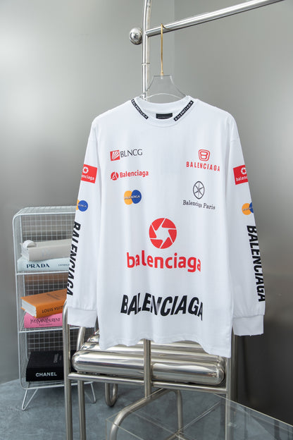 New printed long sleeve T-shirt