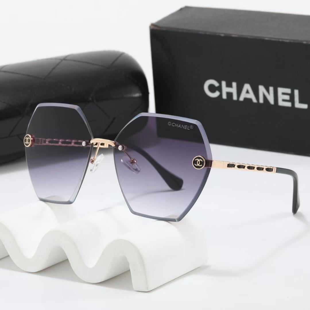 7 colors new prismatic lens metal frame sunglasses