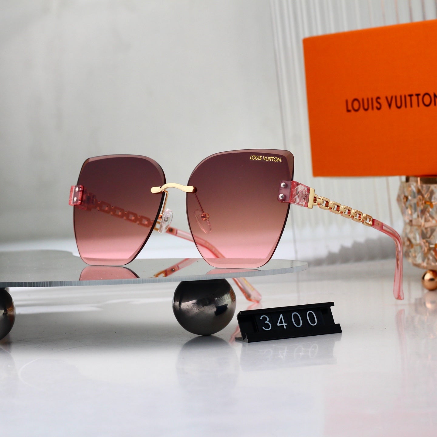 New Frameless Metal Sunglasses