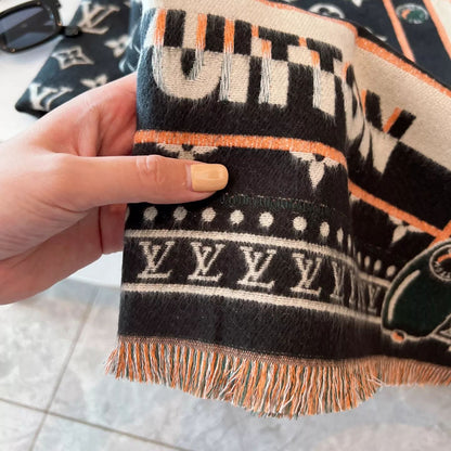 On-trend Full Monogram Cashmere Scarf Shawl