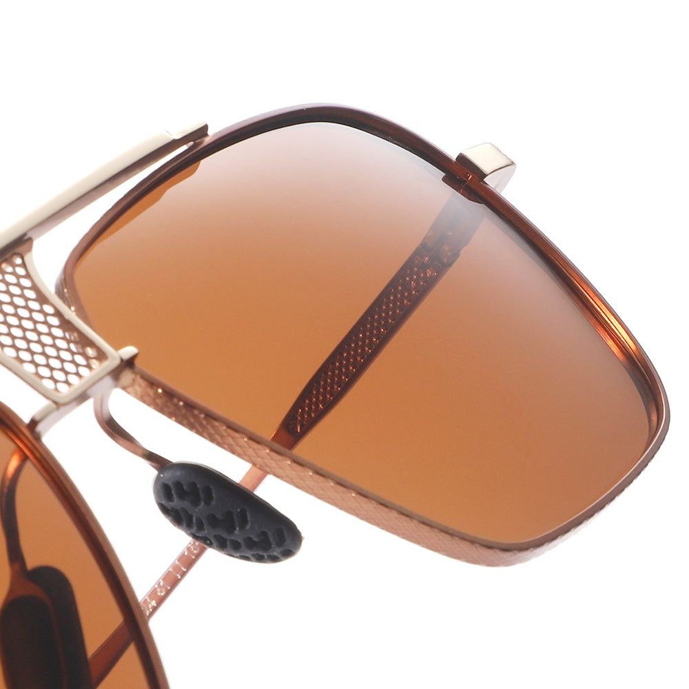 Dollger Square Aviator Metal Sunglasses