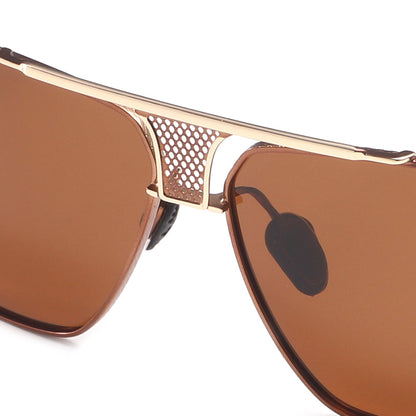 Dollger Square Aviator Metal Sunglasses