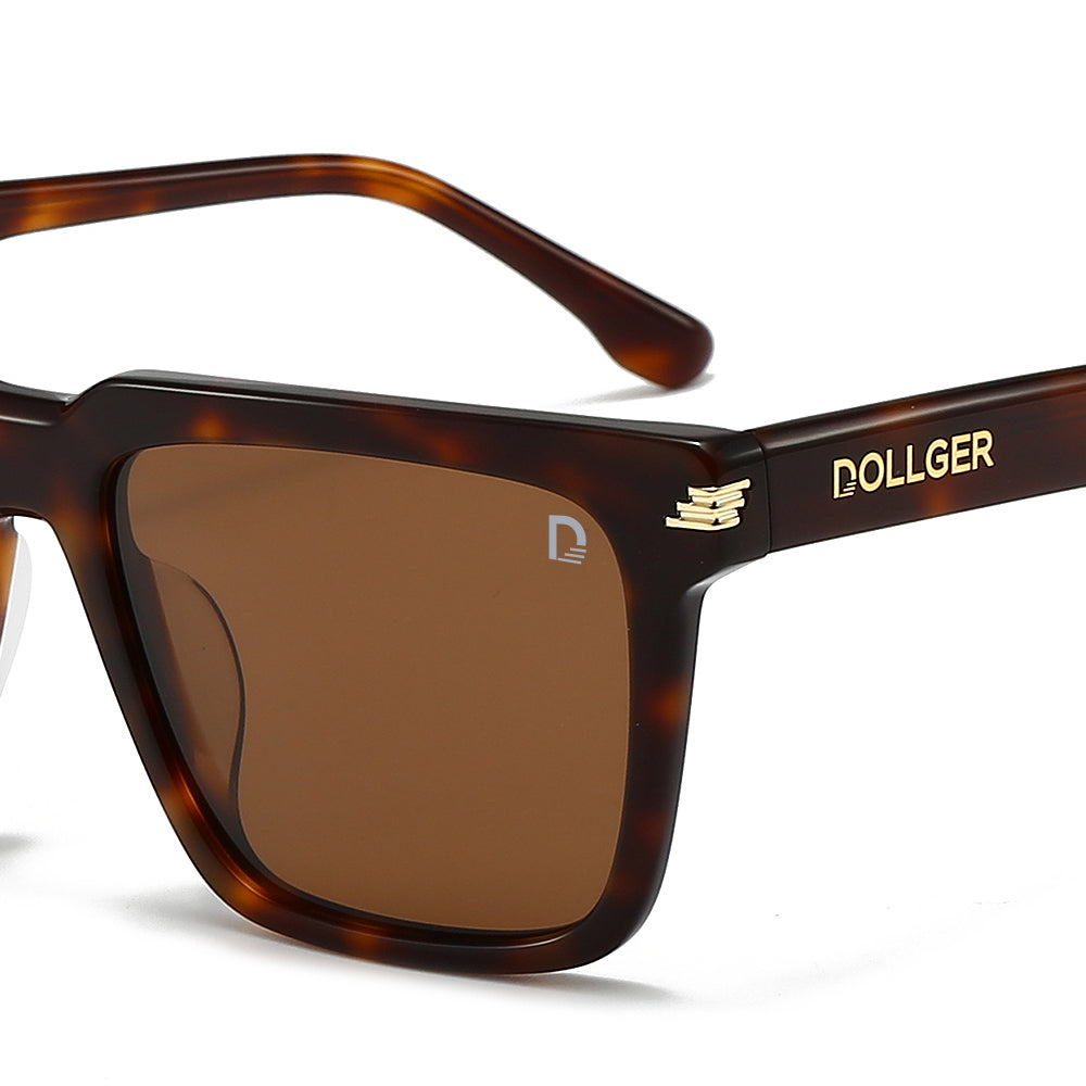 Dollger Square  Hipster Acetate Square Tinted Sunglasses