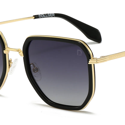 Dollger Retro Polygon Trendy Square Polarized Sunglasses