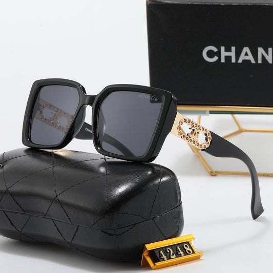 5 colors new full lens iconic logo sunglasses