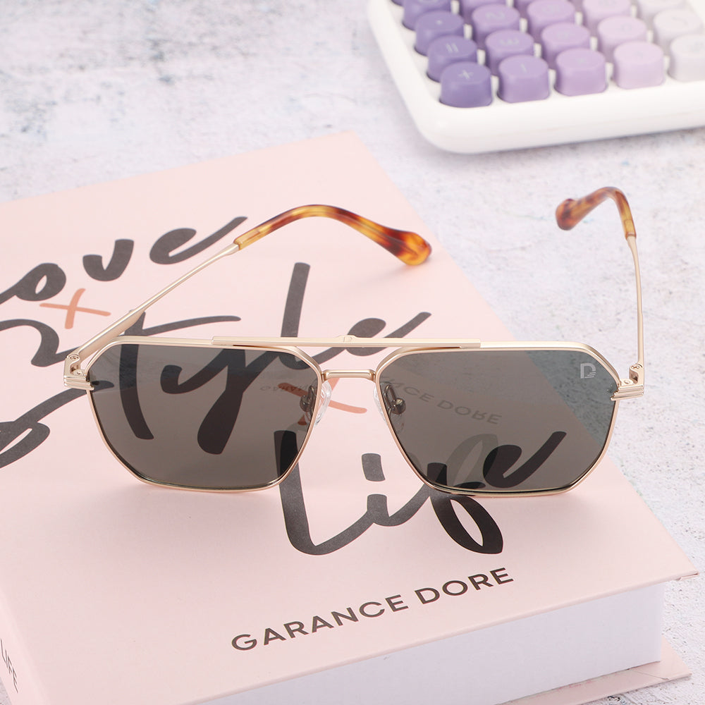 Dollger Retro-Vintage Aviator Tinted Sunglasses