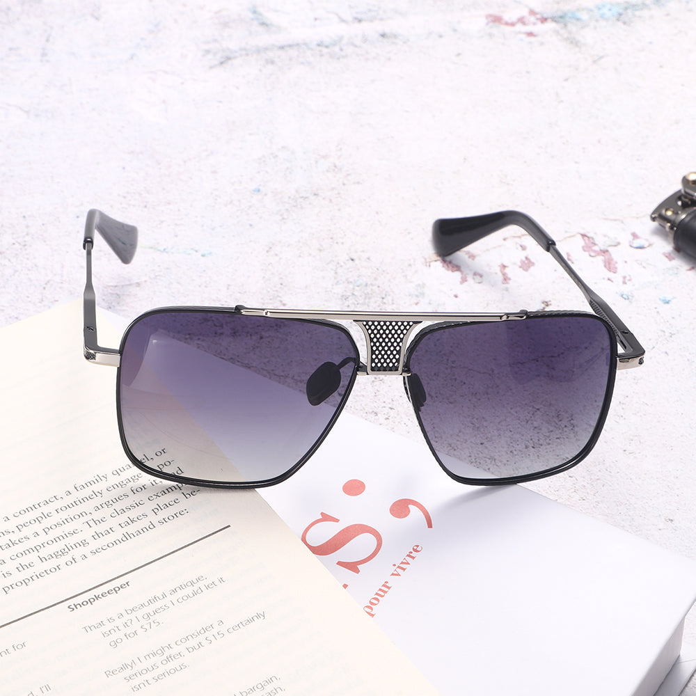 Dollger Square Aviator Metal Sunglasses