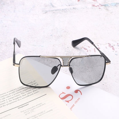 Dollger Square Aviator Metal Sunglasses