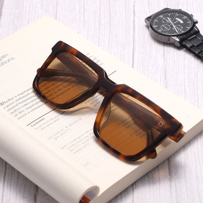 Dollger Square  Hipster Acetate Square Tinted Sunglasses