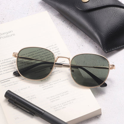 Dollger Rose Gold Retro-Vintage Round Tinted Sunglasses