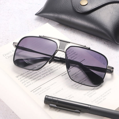 Dollger Square Aviator Metal Sunglasses