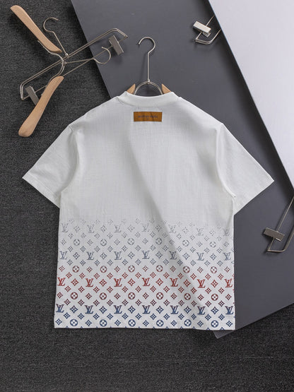 Gradient foam printing t-shirt