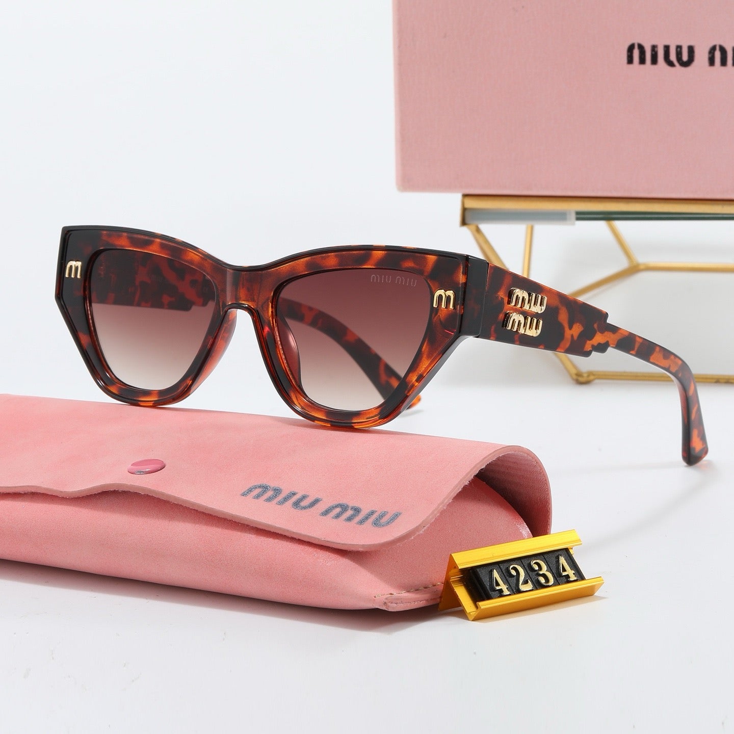 5 colors of fashionable and popular small frame sunglasses 4234