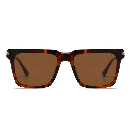 Dollger Square  Hipster Acetate Square Tinted Sunglasses