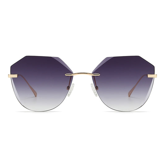 Dollger Irregular Round Tinted Sunglasses