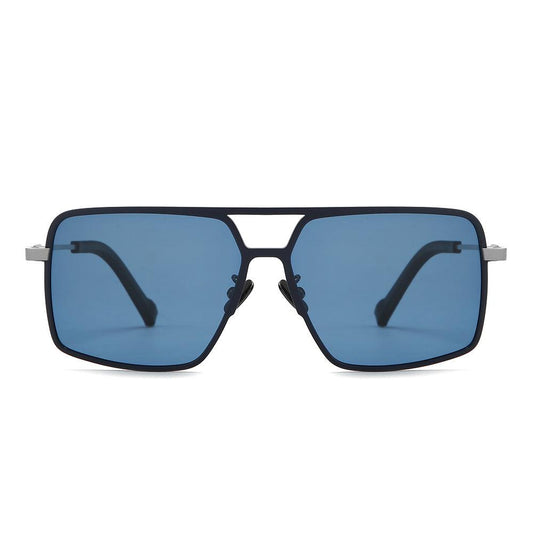 Dollger Titanium Frame Square Aviator Sunglasses