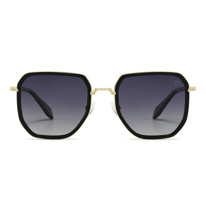 Dollger Retro Polygon Trendy Square Polarized Sunglasses