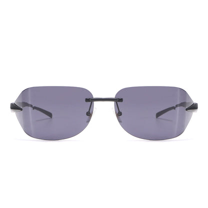 Dollger Rectangle Rimless Tinted Sunglasses