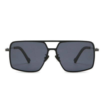 Dollger Titanium Frame Square Aviator Sunglasses