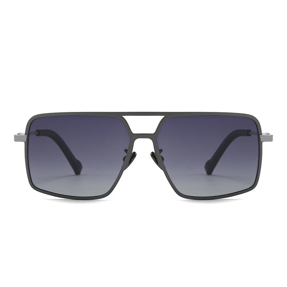 Dollger Titanium Frame Square Aviator Sunglasses