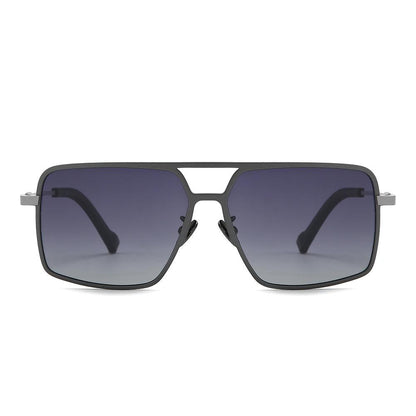 Dollger Titanium Frame Square Aviator Sunglasses