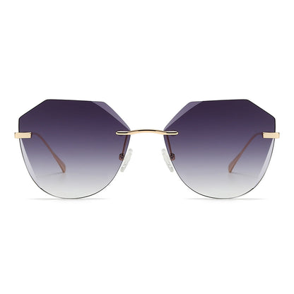 Dollger Irregular Round Tinted Sunglasses