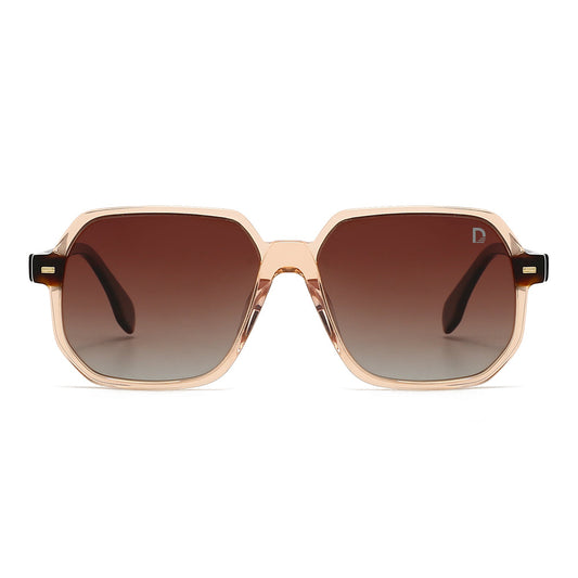 Dollger Hipster Square Full-Rim Sunglasses