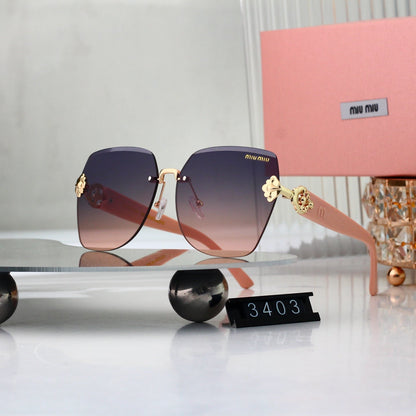 New Frameless Metal Sunglasses