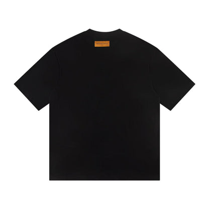 New embroidery splicing t-shirt