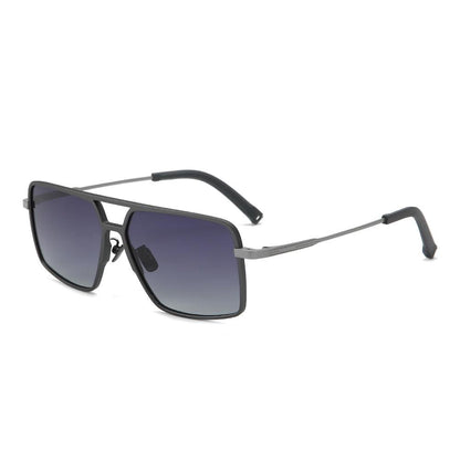 Dollger Titanium Frame Square Aviator Sunglasses