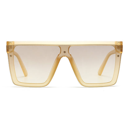 Dollger Black Rectangle Aviator Sunglasses