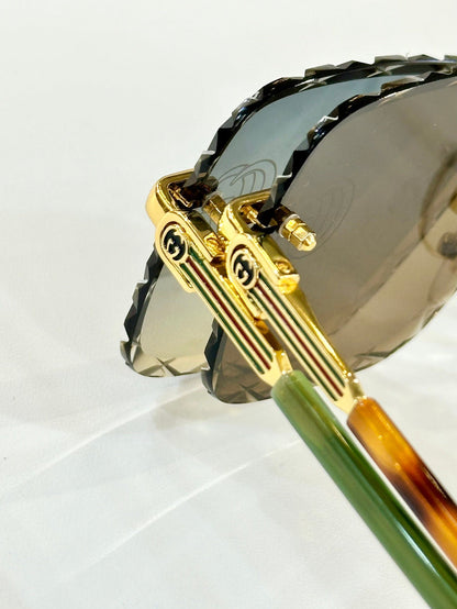 New rimless cut lens sunglasses