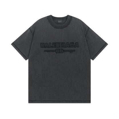 Embroidery wash t-shirt