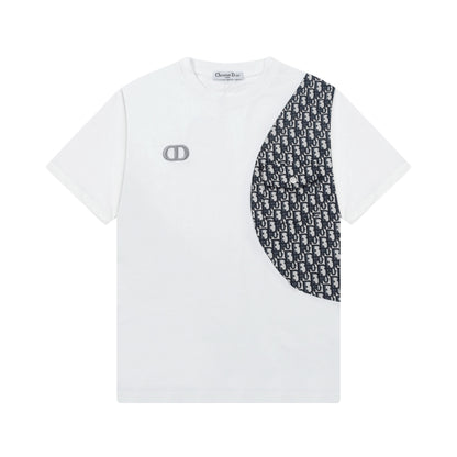 New embroidery splicing t-shirt