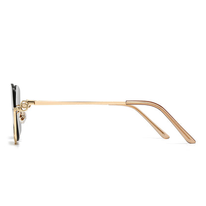 Dollger Square Semi-Rimless Tinted Sunglasses