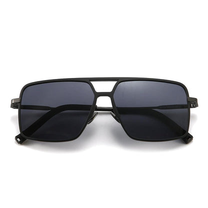 Dollger Titanium Frame Square Aviator Sunglasses