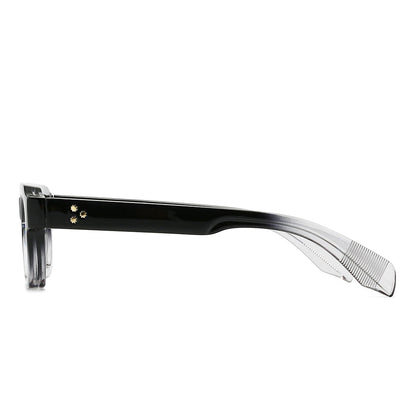 Dollger Acetate Rectangle Full-Rim Tinted Sunglasses