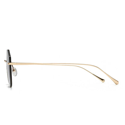 Dollger Irregular Round Tinted Sunglasses