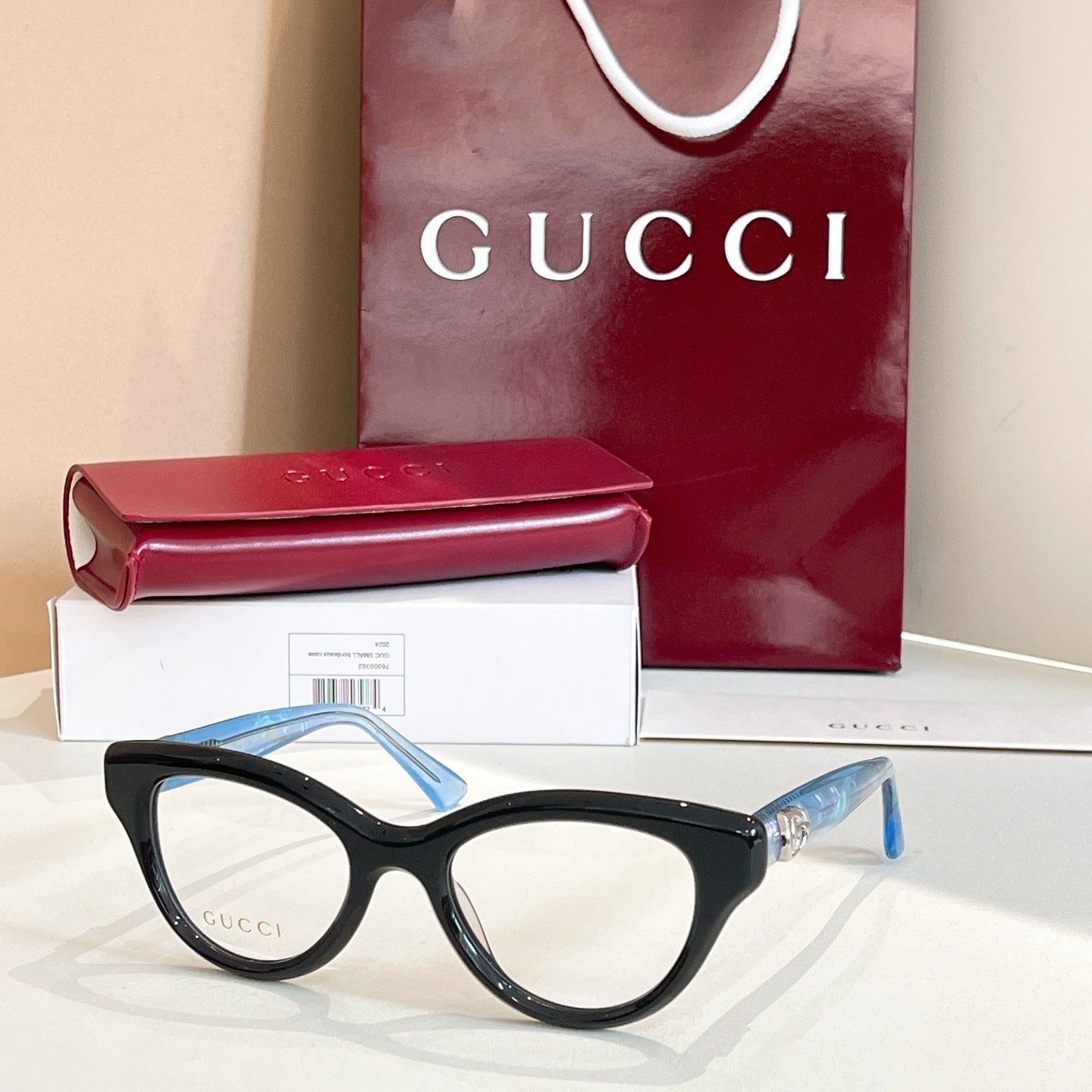 Large frame transparent sunglasses