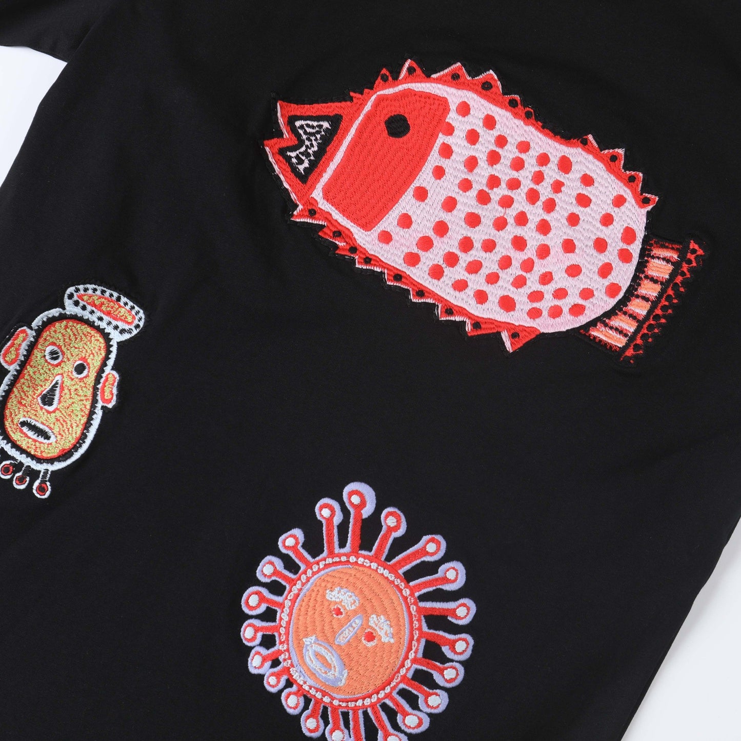 New full-embroidery t-shirt