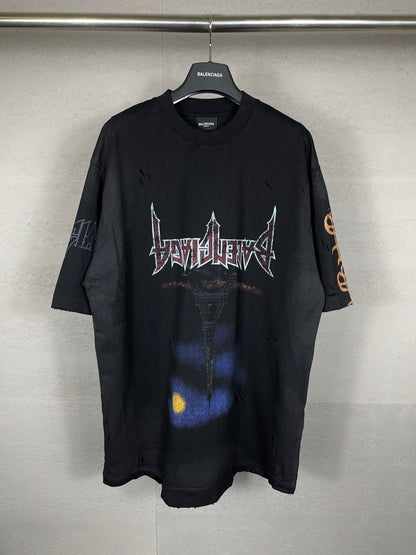 Wash gradient pattern t-shirt