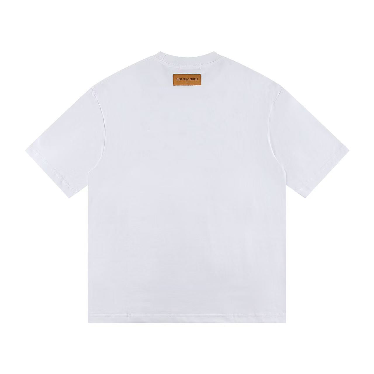 New embroidery splicing t-shirt