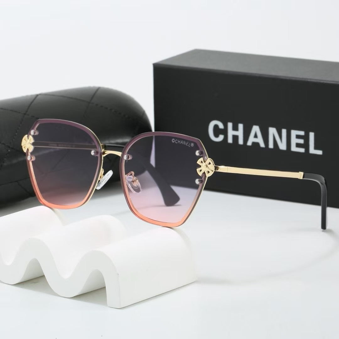 7 colors frameless metal thin lens sunglasses