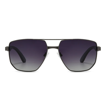 Dollger Wood Vintage Aviator Sunglasses