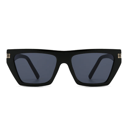 Dollger Thick Geek-Chic Geometric Tinted Sunglasses
